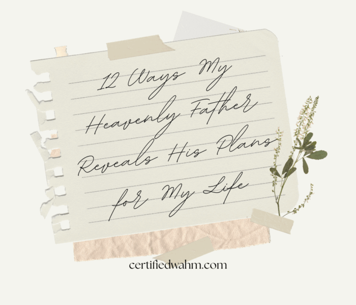 Divine Direction: 12 Ways My Heavenly Father Reveals His Plans for My Life